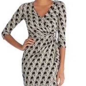 White House Black Market Faux Wrap Dress Size 6